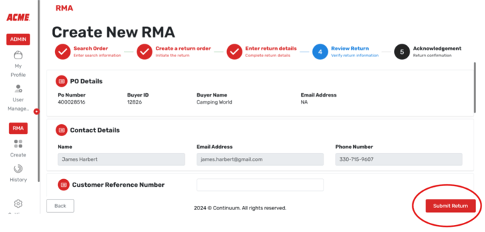 How to Create an RMA - 6